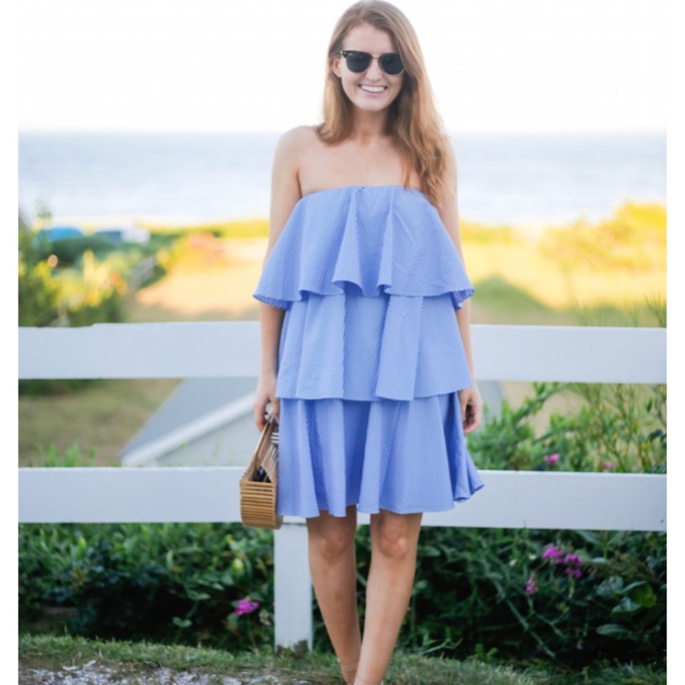 Blaque Label Tiered Strapless Dress